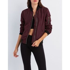 Burgundy Bomber Jacket❤️
